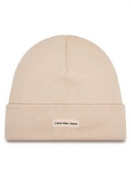 Calvin Klein Jeans Czapka Inst Patch Beanie K60K612322 Różowy. Czerwone czapki damskie Calvin Klein Jeans, na zimę, bez wzorów, z jeansu. Za 199.99 zł.