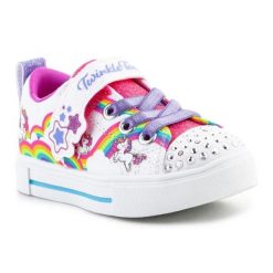 Buty Skechers S-Lights Girls Twinkle Sparks Jumpin Clouds 314809N-WMLT białe. Białe buty sportowe dziewczęce bez zapięcia. Za 287.72 zł.