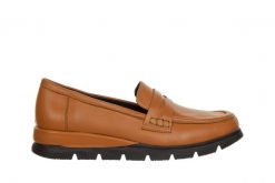 Mokasyny Bayla-161 158 25110 Coconut 161748, Beżowy, Skóra naturalna - 38. Brązowe mokasyny damskie Bayla, na lato, z materiału, bez obcasa. W wyprzedaży za 230.99 zł.