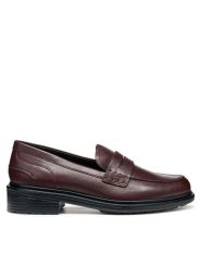 Geox Mokasyny D Walk Pleasure D36TGF 00081 C7011 Bordowy. Czerwone mokasyny damskie Geox, ze skóry, bez obcasa. Za 449.99 zł.