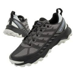 Buty Merrell Speed Eco J037172 szare. Szare obuwie trekkingowe damskie z gumy, bez zapięcia. Za 466.73 zł.