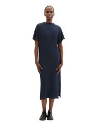 TOM TAILOR Denim Sukienka w kolorze granatowym rozmiar: M. Niebieskie sukienki damskie TOM TAILOR DENIM, bez wzorów, z denimu, bez ramiączek. Za 118.56 zł.