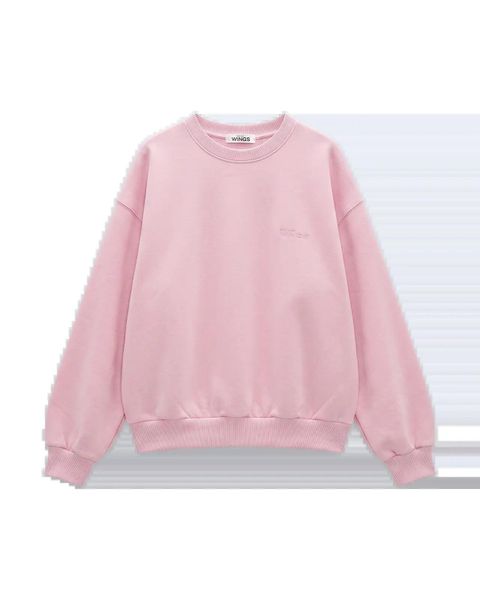 Damska bluza CREWNECK oversize UNLEASH WINGS PINK. Czerwone bluzy damskie Wings, uniwersalny, bez wzorów, bez kaptura. Za 189.90 zł.