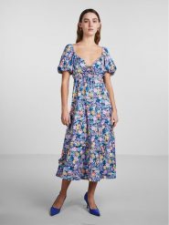 YAS Sukienka codzienna 26029641 Niebieski Regular Fit. Niebieskie sukienki damskie YAS, bez wzorów, z syntetyku, bez ramiączek. Za 449.99 zł.