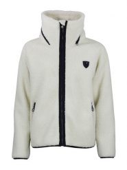 Peak Mountain Kurtka polarowa "Amay" w kolorze kremowym rozmiar: S. Brązowe kurtki damskie Peak Mountain, s, bez wzorów, z polaru, bez kaptura. Za 165.31 zł.