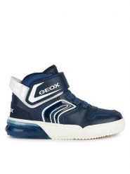 Geox Sneakersy J Grayjay Boy J369YD 0BU11 C4211 M Granatowy. Niebieskie buty sportowe chłopięce Geox, ze skóry, bez zapięcia. Za 149.99 zł.