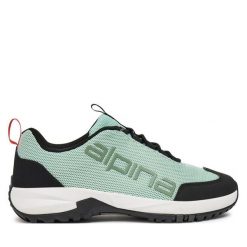 Trekkingi Alpina. Zielone obuwie trekkingowe damskie Alpina, bez zapięcia. Za 229.99 zł.