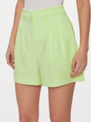 Patrizia Pepe Szorty materiałowe 8P0597/A6F5-G568 Zielony Regular Fit. Zielone szorty damskie Patrizia Pepe, bez wzorów, z materiału. Za 1,039.00 zł.