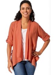 WITT WEIDEN Kardigan w kolorze pomarańczowym rozmiar: 48. Pomarańczowe kardigany damskie WITT WEIDEN, bez wzorów, z bawełny. Za 56.99 zł.