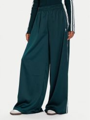 Adidas Bluza adicolor 3-Stripes JY2599 Zielony Slim Fit. Zielone bluzy damskie Adidas, xl, bez wzorów, z wiskozy, bez kaptura. Za 309.99 zł.
