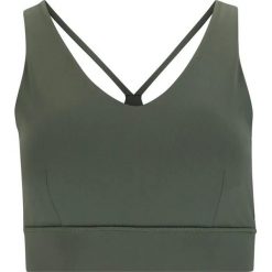 Biustonosz dla kobiet Athlecia Dilraba. Szare biustonosze sportowe damskie Athlecia, bez wzorów. Za 170.50 zł.