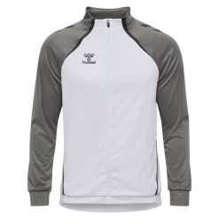 Bluza dresowa zapinana na zamek błyskawiczny Hummel Lead 2.0. Białe bluzy damskie Hummel, bez wzorów, z dresówki, bez kaptura. Za 217.50 zł.