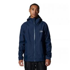 Kurtka wodoodporna Mountain Hardwear Threshold. Niebieskie kurtki damskie Mountain Hardwear, bez wzorów, bez kaptura. Za 1,021.30 zł.