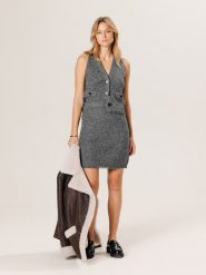 Rodier Spódnica w kolorze szarym rozmiar: XL. Szare spódnice damskie Rodier, xl, bez wzorów, z kaszmiru, klasyczne, mini. Za 326.99 zł.