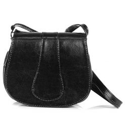 Torebka skórzana damska listonoszka DAN-A T38 czarna. Czarne shopper bag DAN-A, bez wzorów, ze skóry, bez dodatków. Za 249.99 zł.