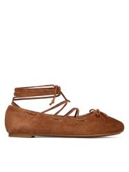 MICHAEL Michael Kors Baleriny Shae Flex 40S6SHFP1S Brązowy. Brązowe balerinki damskie MICHAEL Michael Kors, bez wzorów, ze skóry. Za 739.99 zł.