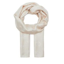 Szal Guess. Brązowe szaliki damskie Guess, z aplikacjami. Za 389.99 zł.