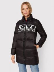 LOVE MOSCHINO Kurtka przejściowa WK49002T 363A Czarny Regular Fit. Czarne kurtki damskie Love Moschino, bez wzorów, z syntetyku, bez kaptura. Za 859.99 zł.