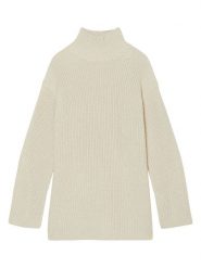Marc O´Polo Sweter w kolorze beżowym rozmiar: XXL. Brązowe swetry klasyczne damskie xxl, z bawełny, bez kołnierzyka. Za 232.78 zł.
