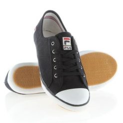 Trampki Fila Elana WCL004-000 czarne. Czarne trampki damskie bez wzorów, z gumy, bez zapięcia. Za 303.63 zł.