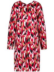 TAIFUN Sukienka w kolorze czerwono-czarno-białym rozmiar: 44. Czerwone sukienki damskie Taifun, bez wzorów, z wiskozy, bez ramiączek. Za 187.96 zł.