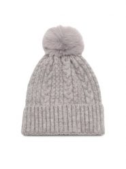 Jenny Fairy Czapka 4W3-002-AW23 Szary. Szare czapki damskie Jenny Fairy, na zimę, bez wzorów, z syntetyku. Za 49.99 zł.