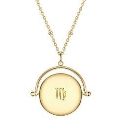 Glanzstücke München Łańcuszek Znak zodiaku – Panna z Srebro wysokiej próby w Żółte złoto Naszyjniki 1 ct Damski. Żółte naszyjniki damskie Glanzstücke München, z cyrkonią, srebrne. Za 319.99 zł.