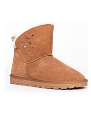 Gooce Skórzane botki zimowe "Suzie" w kolorze jasnobrązowym rozmiar: 37. Brązowe botki damskie Gooce, na zimę, ze skóry, bez obcasa, bez zapięcia. Za 198.10 zł.