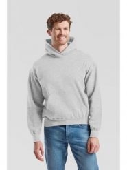 Bluza z kapturem Sudadera Fruit Of The Loom Supercotton Adulto w kolorze szarym. Czarne bluzy damskie Fruit of the Loom, m, bez wzorów, z bawełny, z kapturem. Za 199.99 zł.
