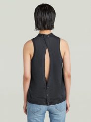 G-Star Bluzka w kolorze czarnym rozmiar: XS. Czarne bluzki damskie G-Star, xs, bez wzorów, z bawełny, retro, bez kołnierzyka, bez ramiączek. Za 109.00 zł.