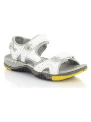 Kimberfeel Sandały "Logane" w kolorze białym rozmiar: 39. Białe sandały damskie Kimberfeel, bez wzorów, z otwartym noskiem, bez obcasa, bez zapięcia. Za 130.99 zł.