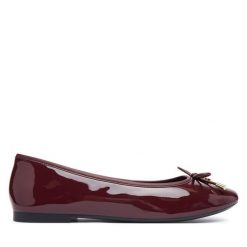 Baleriny Tommy Hilfiger. Czerwone balerinki damskie Tommy Hilfiger, bez wzorów. Za 409.99 zł.