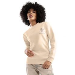 Damska bluza dresowa Lifestyle Siroko Stream-W. Brązowe bluzy damskie SIROKO, m, bez wzorów, z bawełny, bez kaptura. Za 65.00 zł.