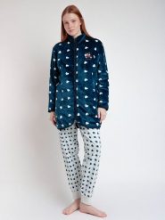 Disney Kurtka polarowa "Disney" w kolorze granatowym rozmiar: XXL. Niebieskie kurtki damskie Disney, xxl, bez wzorów, z polaru, bez kaptura. Za 165.99 zł.