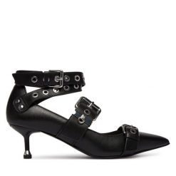 Szpilki Liu Jo. Czarne szpilki damskie Liu Jo, bez wzorów, bez obcasa, na szpilce, bez zapięcia. Za 859.99 zł.