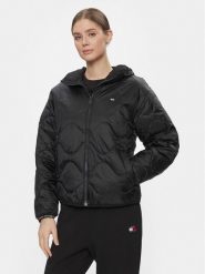 Tommy Jeans Kurtka przejściowa DW0DW17242 Czarny Regular Fit. Czarne kurtki damskie Tommy Jeans, m, bez wzorów, z jeansu, bez kaptura. Za 579.99 zł.