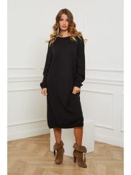 Joséfine Sukienka dzianinowa "Fastidius" w kolorze czarnym rozmiar: M. Czarne sukienki damskie Joséfine, bez wzorów, z dzianiny, bez ramiączek. Za 187.99 zł.