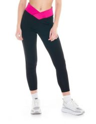 Legginsy damskie energetyczne. Czarne legginsy damskie LEONE 1947 APPAREL, l, bez wzorów, z bawełny. Za 42.06 zł.