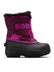 Sorel Śniegowce Snow Commander™ 2114101562 Bordowy. Czerwone kozaki dziewczęce Sorel, bez wzorów, z materiału, bez obcasa, bez zapięcia. Za 199.99 zł.