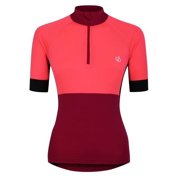 Koszulka Kolarska Dla Kobiet Compassion III. Czerwone koszulki damskie Dare 2b, xl, bez wzorów, bez kołnierzyka, bez ramiączek. Za 49.99 zł.