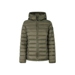 Damska kurtka z kapturem Pepe Jeans Ammy. Zielone kurtki damskie Pepe Jeans, na zimę, bez wzorów, z jeansu, z kapturem. W wyprzedaży za 496.35 zł.
