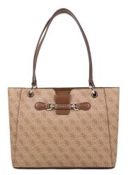 Guess Shopper bag w kolorze karmelowym - 34 x 2,5 x 9 cm rozmiar: onesize. Brązowe shopper bag Guess, z aplikacjami, z materiału, na ramię, bez dodatków. Za 431.47 zł.