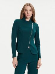 Rinascimento Marynarka CFC0125220003 Zielony Slim Fit. Zielone marynarki i żakiety damskie Rinascimento, s, bez wzorów, z syntetyku. Za 449.99 zł.