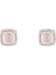 CARATELLI Złote kolczyki-wkrętki "Quartissime" z diamentami i różowym kwarcem rozmiar: onesize. Białe kolczyki damskie CARATELLI, z diamentem, złote. Za 1,624.95 zł.