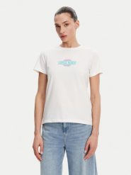 Guess Jeans T-Shirt W5GI26 J1314 Biały Regular Fit. Białe t-shirty damskie Guess Jeans, xl, z aplikacjami, z bawełny, bez kołnierzyka. Za 129.99 zł.