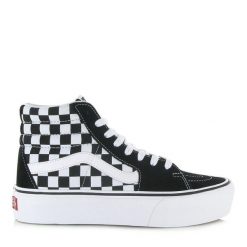 Buty Vans Checkerboard SK8-Hi Platform 2.0 Biały/Czarny. Czarne obuwie sportowe damskie Vans, bez zapięcia. W wyprzedaży za 354.90 zł.