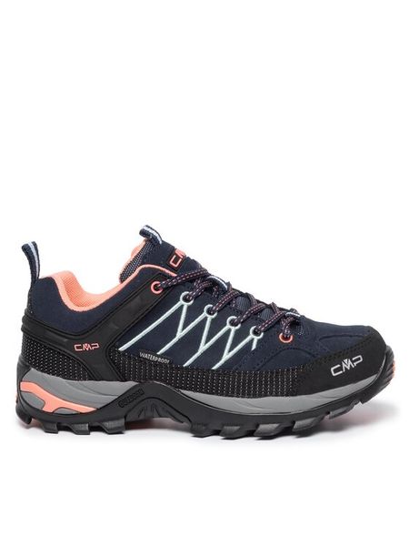 CMP Trekkingi Rigel Low Wmn Trekking Shoes Wp 3Q13246 Granatowy. Niebieskie obuwie sportowe damskie CMP, ze skóry, bez zapięcia. Za 279.99 zł.