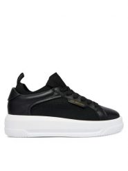LOVE MOSCHINO Sneakersy JA15055G1OIZ000A Czarny. Czarne obuwie sportowe damskie Love Moschino, ze skóry, bez zapięcia. Za 879.99 zł.