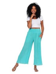 Aller Simplement Spodnie w kolorze turkusowym rozmiar: 34-40. Niebieskie spodnie materiałowe damskie Aller Simplement, bez wzorów, z bawełny. Za 78.99 zł.