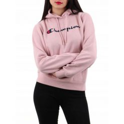 Bluza na co dzień damska CHAMPION z kapturem. Czerwone bluzy damskie Champion, bez wzorów, z kapturem. Za 259.00 zł.